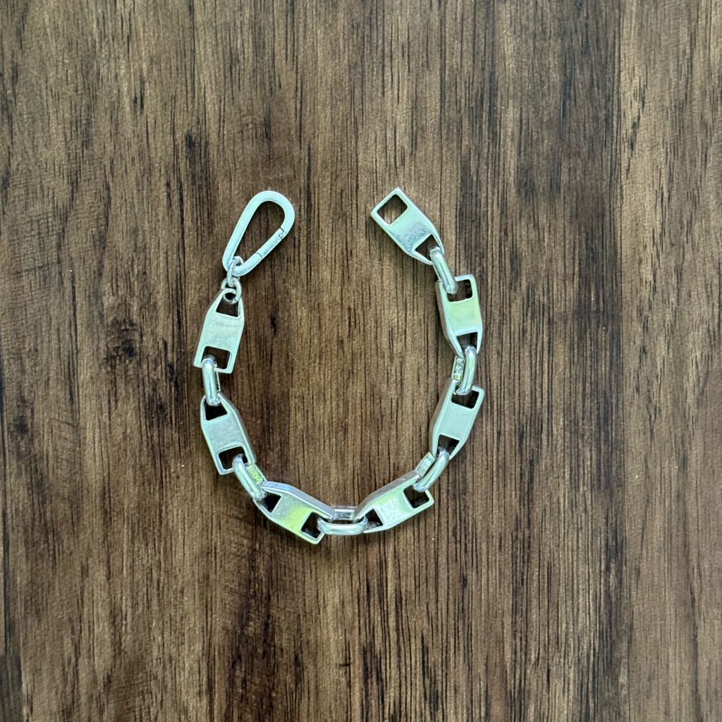 All Saints Zosia Chunky Silver Tone Bracelet 110$